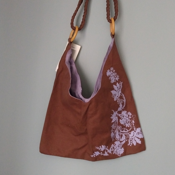 Plum and Violet Purse New with Magnetic Closure Handbag Shoulder Bag - Picture 3 of 6